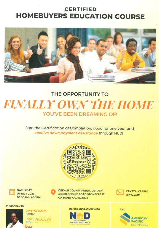 Join members of the City Council for a Certified Homebuyers Education Course